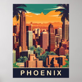 Póster Phoenix Skyline, Viaje