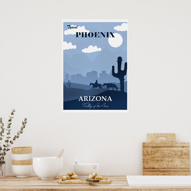 Póster Phoenix Travel Poster (Cocina)