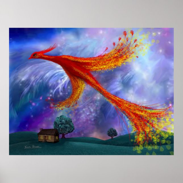 Póster Phoenix Volando de noche (Frente)