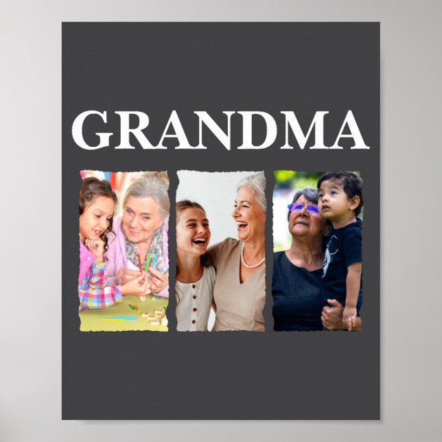 Póster Photo Collage Grandma D Family _1  (Frente)