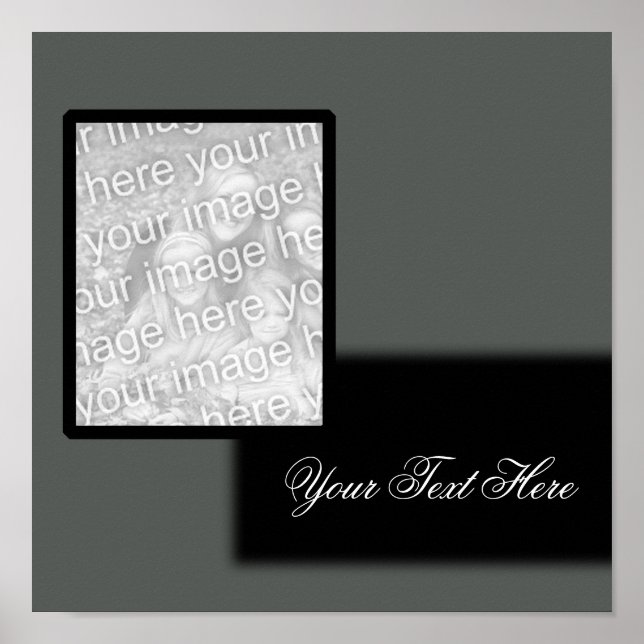 Póster Photo Gray/Black Poster (Frente)