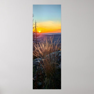 Póster photo of a mountainous autumn forest, mountains, p