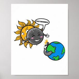 Póster ¡Photobomb! Eclipse solar total de 2024