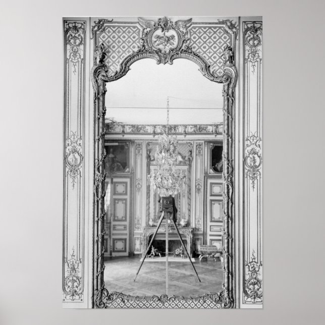 Póster Photograph of a mirror at  Chateau de Versailles (Frente)