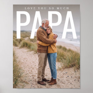 Póster PhotoPop Te Amo Mucho Papá Foto