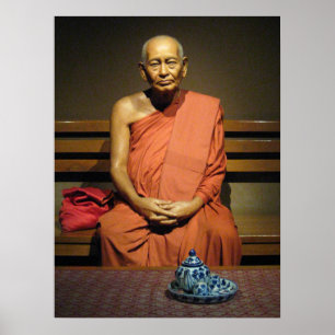 Póster Phra Dhammayanmuni ... Monje budista