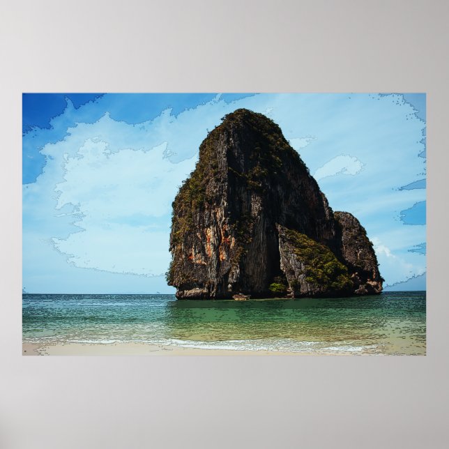 Póster Phra-Nang Krabi Tailandia (Frente)