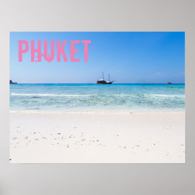 Póster Phuket Beach Thailand (Frente)