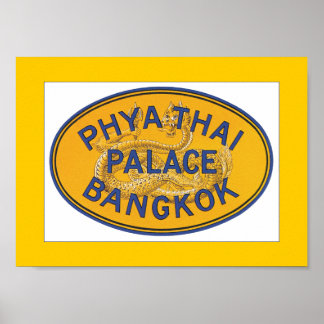 Póster Phya Thai Palace Bangkok (frontera)
