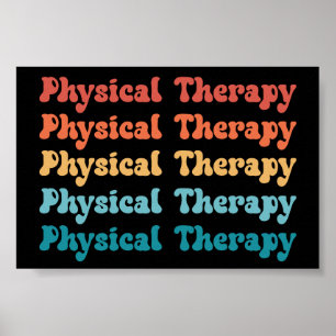 Póster Physical Therapy PT Retro PT Student Grad