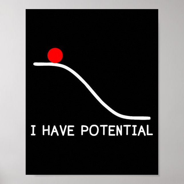 Póster Physics I Have Tential Energy Funny  (Frente)
