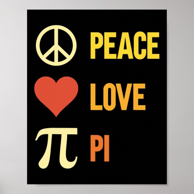 Póster Pi 3.14 Happy Pi Day Math Pun Pi (Frente)
