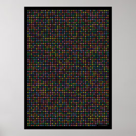 Póster Pi art - Pi a la 3.141ª cifra decimal