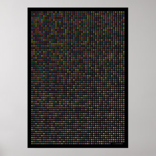 Póster Pi art - Pi a la 3.141ª cifra decimal