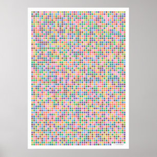 Póster Pi art - Pi a la 3.141ª cifra decimal