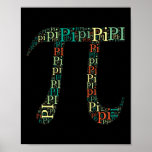 Póster Pi Cloud - Math Pun - Mathematics Teacher<br><div class="desc">Pi Cloud - Math Pun - Mathematics Teacher</div>