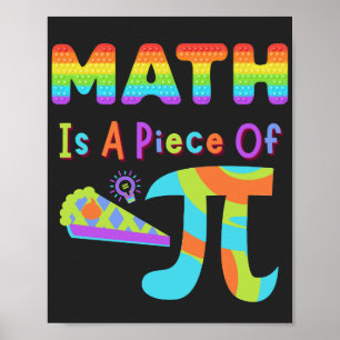 Póster Pi Day 2023 Math Es Un Artículo De Cartas Pi Rainb