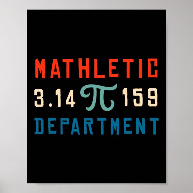 Póster Pi Day 2025 Math Lover Matemáticas Depar Matético (Frente)