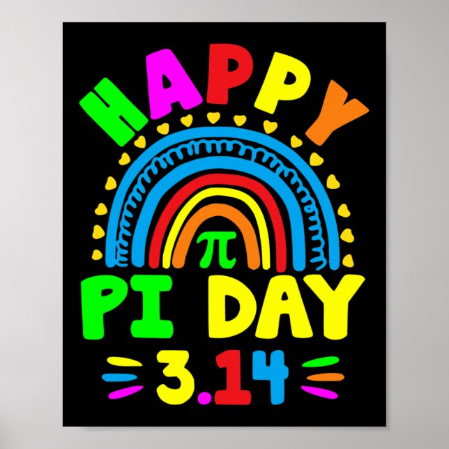 Póster Pi Day 2025 Pi Day Rainbow (Frente)
