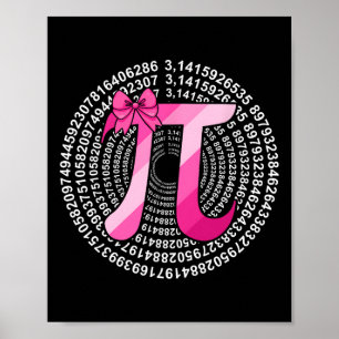 Póster Pi Day 3.14159 Cute Pi Símbolo Ciencia Y
