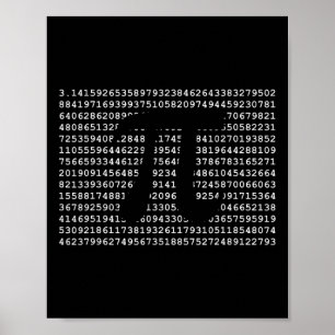 Póster Pi Day 3.14 Guay Funny Nerd Math Geek