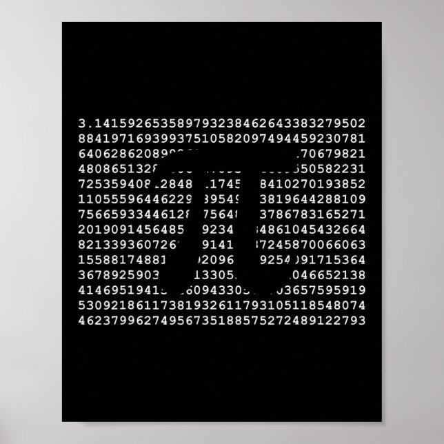 Póster Pi Day 3.14 Guay Funny Nerd Math Geek (Frente)
