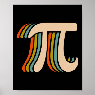 Póster Pi Day Espiral de Camisas Pi Math Niños Estudiante