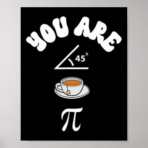 Póster Pi Day Funny Math Teacher Agudo Tea Pie Funny Pi D
