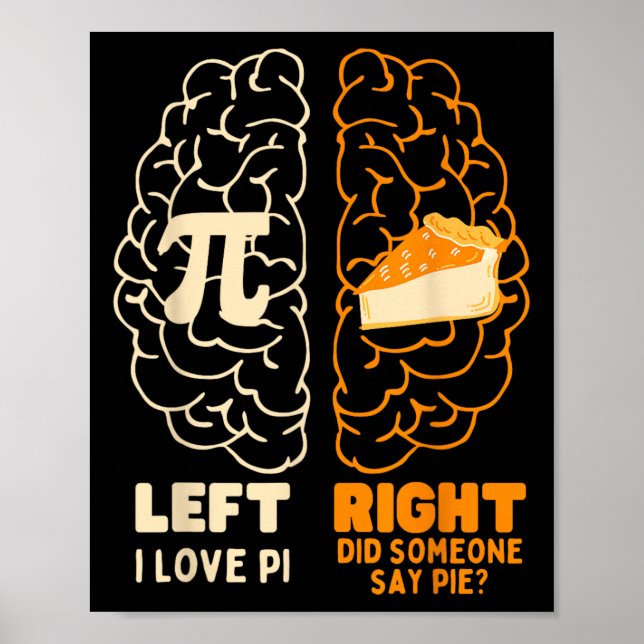 Póster Pi Day I Love Pie Math Lover Stuachers (Frente)