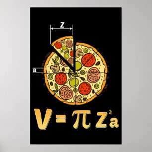 Póster Pi Day Math Class Teacher Pizza Gag