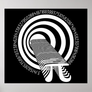 Póster Pi Day Math Geek Infinity