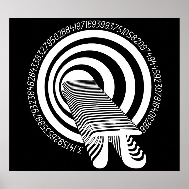 Póster Pi Day Math Geek Infinity (Frente)