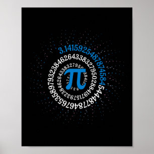Póster Pi Day Math Nerd Geek 3.1415 Número Irracional Pi
