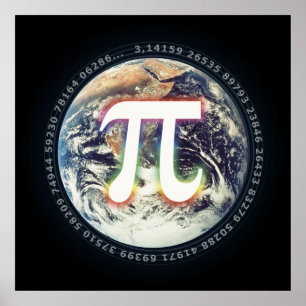 Póster Pi Day on Earth   Matemáticas