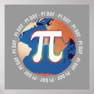 Póster Pi Day on Earth   Matemáticas
