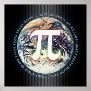 Póster Pi Day on Earth - poster de matemáticas