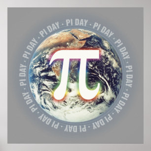 Póster Pi Day on Earth - poster de matemáticas