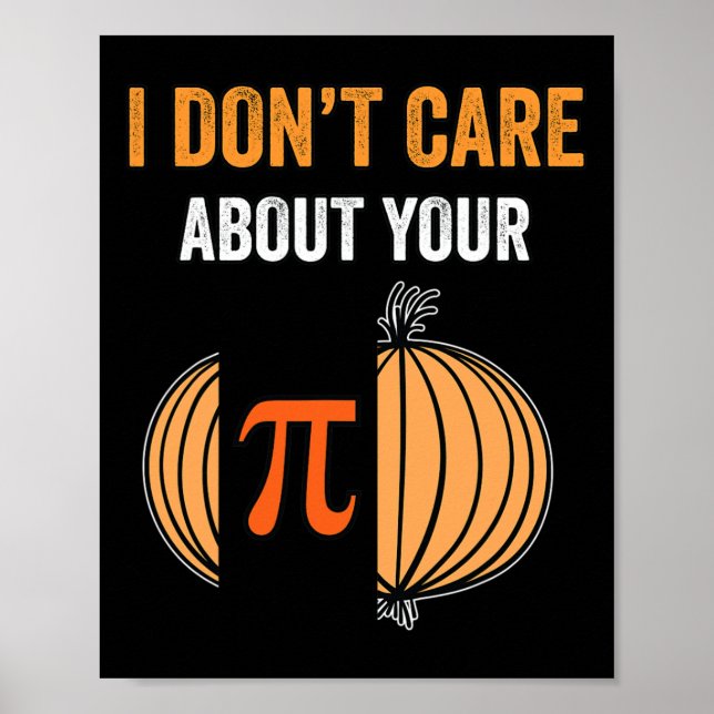 Póster Pi Day Shirt Pi Symbol Onion Funny Math Teacher Pi (Frente)