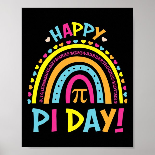 Póster Pi Day Shirt Spiral Pi Math Teacher 3 14 Leopard R (Frente)