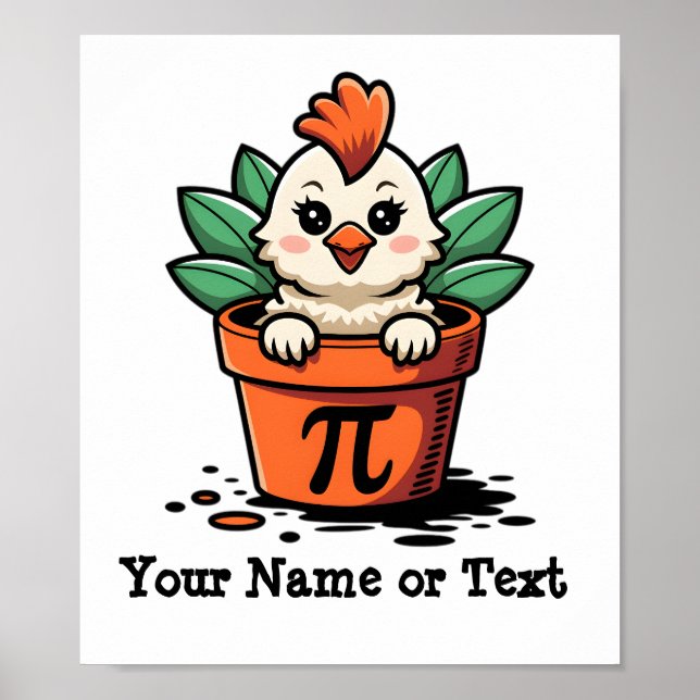 Póster Pi de pollo bebé (Frente)