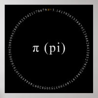 Pi, El Irracional Poster Matemático Constante