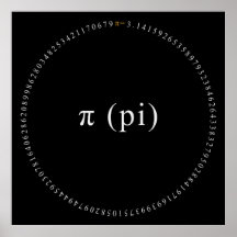 Pi, El Irracional Poster Matemático Constante