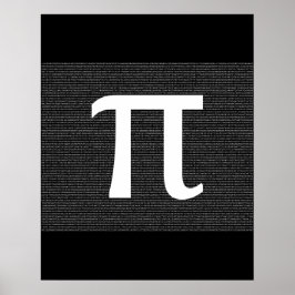 Póster Pi - El Poster constante matemático irracional