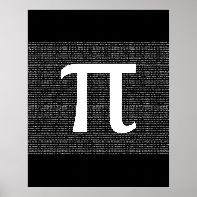 Póster Pi - El Poster constante matemático irracional (Frente)