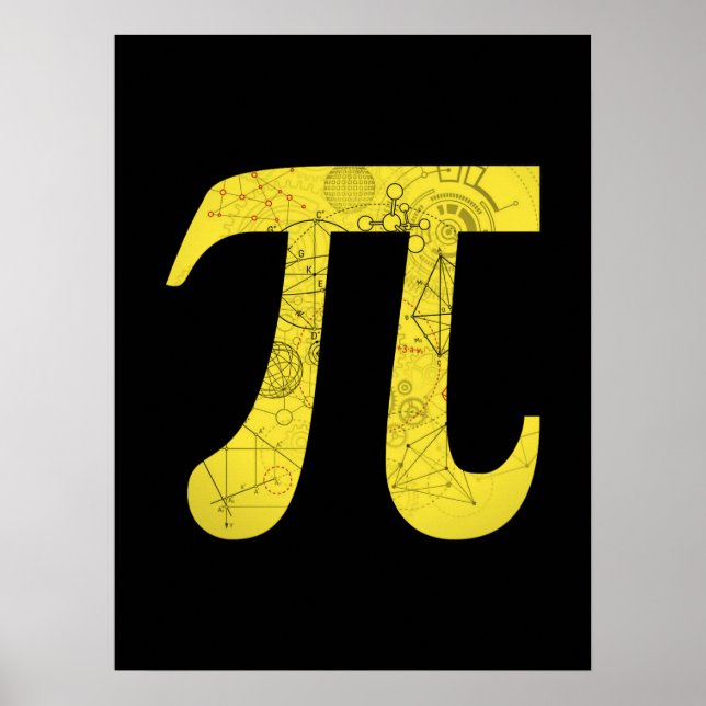 Póster Pi - Math Symbols (Frente)