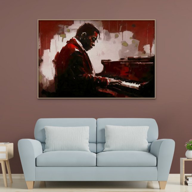 Póster Pianista de bar nocturno (Late night bar pianist)