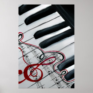 Póster Piano
