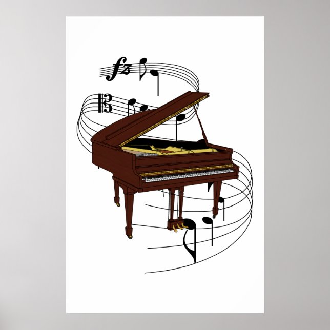 Póster Piano (Frente)