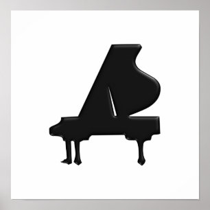 Póster Piano