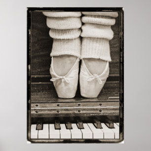 Póster Piano Ballet Duet de gran tamaño